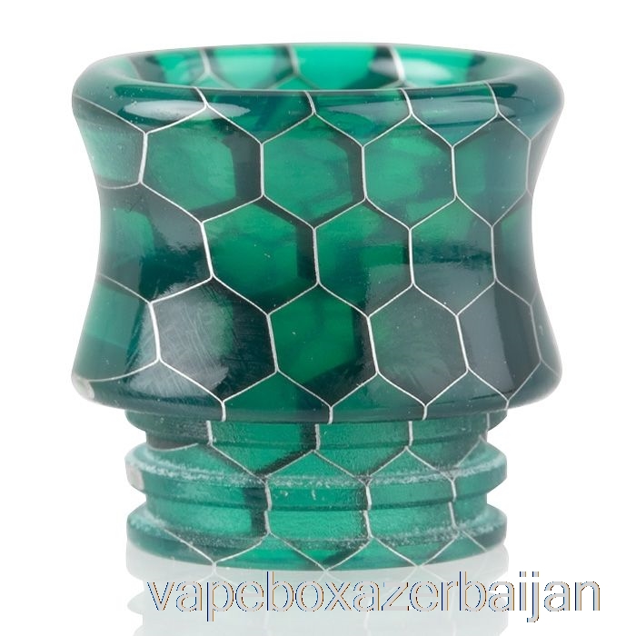 Vape Smoke 810 Crown Snake Skin Resin Drip Tip Green